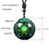 TAMHOPE Orgonite Pendant Malachite Crystal Quartz Necklace For Emf Protection