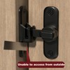Barn Door Lock, 90/180 Degree Gate Latches, Zinc Alloy Right