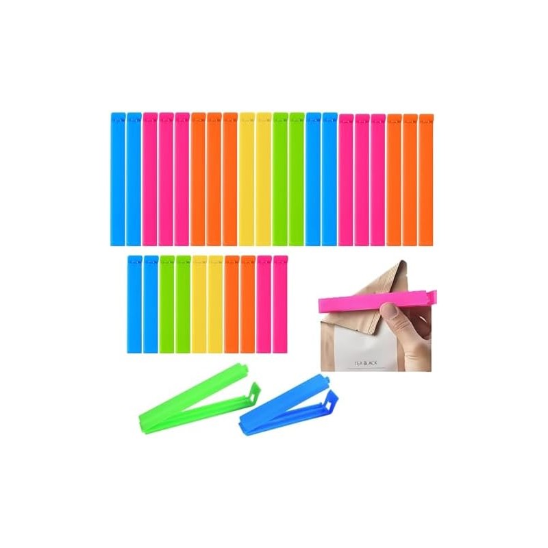 30 Piezas Pinzas Para Bolsas De Alimentos,Clips Para Bolsas De