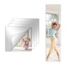 4pcs Unbreakable Acrylic Mirror, Kids Safety Unbreakable 12"x12" Plexiglass Shatterproof