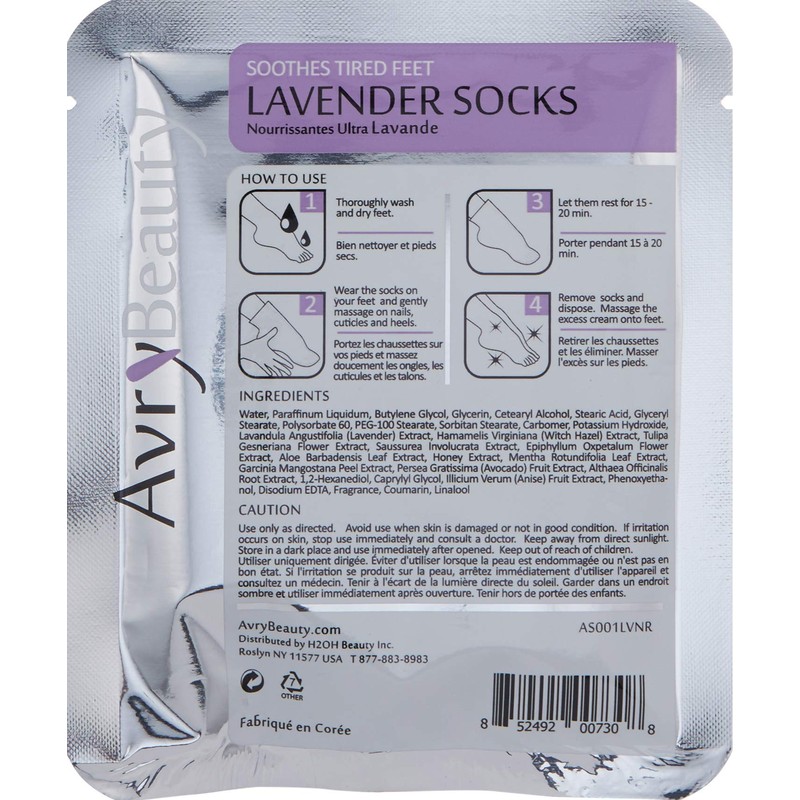 AvryBeauty Shea Socks with Lavender, 1 ct.