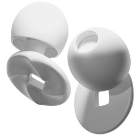 EasyHush Ear Plugs for Sleep, Deep Focus, Travel, Noise Sensitivity - Comfortable and Reusable Hearing Protection, Customizable Fit - Up to 25dB Noise Reduction - White