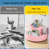 SAMSYOKI Rotating Pen Holder, 360° Rotating Desk Organiser, Rotation Pen