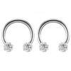 2pc 16 Guage Circular Barbell Earrings Daith Forward Helix 1.2mm