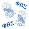 Phi Beta Sigma Crest 2-Pack Stickers PBS GOMAB Divine 0