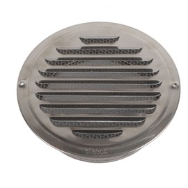 Air Ventilation Cover 304 Stainless Steel Round Exhaust Duct Grill Cap for Kitchen and Bathroom 160mm / 6.3in