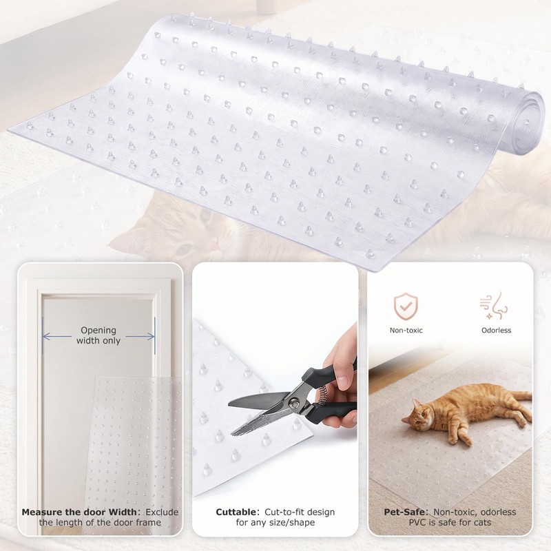 Czoynife Carpet Protector for Pets - Cat Scratch Guard Mat,