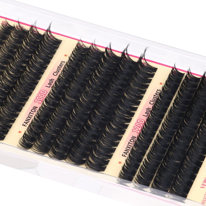 Lash Clusters Thick Wispy Lash Clusters D Curl 80D+100D+120D Eyelash