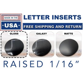 Advanced Trims GLOSS BLACK C7 Engine Cover Plastic Letters For 2014-19 Chevy Corvette Stingray