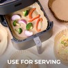 KITCHEN GENIE Non Stick Disposable Air Fryer Liners, Fits 5-8
