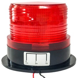 Angelicate 12/24V Dual Use Flash Strobe LED Warning Light Rotating Light (Red)