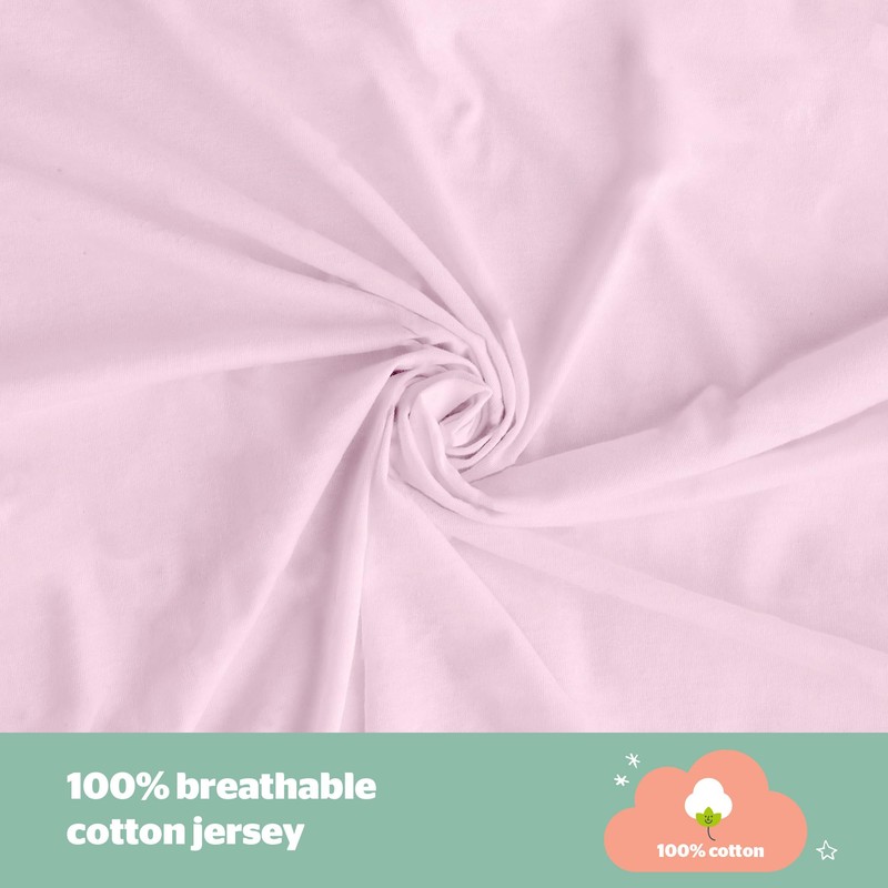 Silentnight Safe Nights Cot Size Fitted Sheets Set 100% Jersey