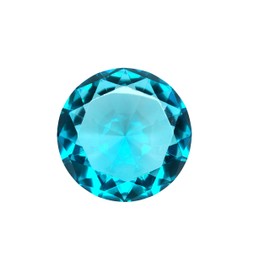 Tripact 100mm (3.93 inch) Turquoise Diamond Shaped Jewel Crystal Paperweight