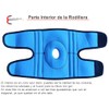 Manta Raya Knee Pad Elastica Ajustable con Gel (Negro con