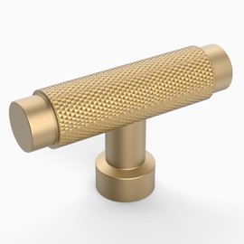 Coinkoly 10 Pack Champagne Knurled Cabinet Knobs for Dresser Champagne Gold Cabinet Pulls Kitchen Hardware for Cabinets CK0028