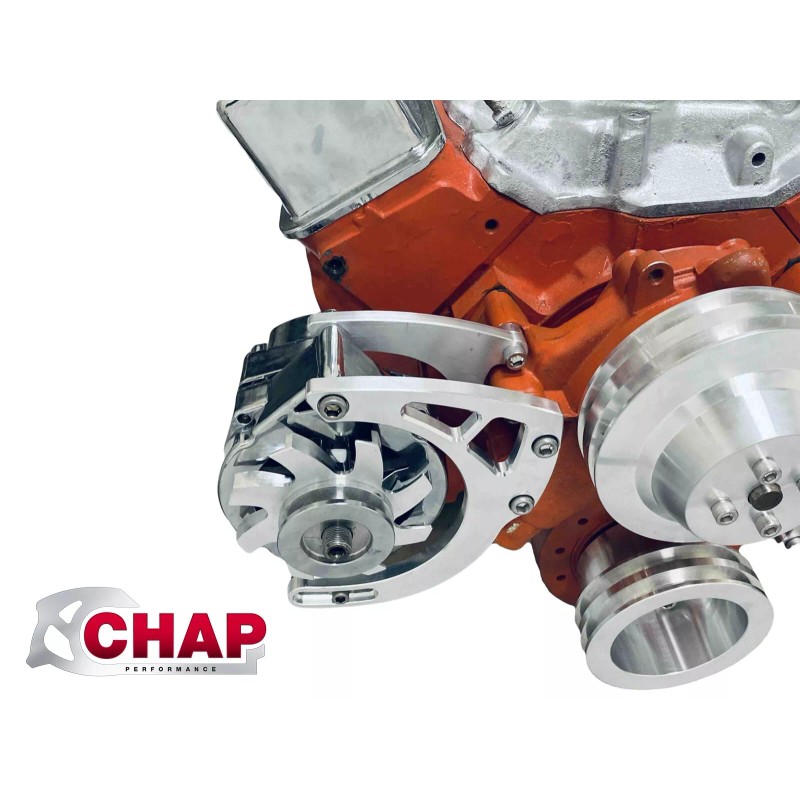 Chap Performance Small Block Chevy Alternator Bracket Fuelie Heads Long