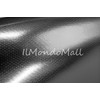Ilmondomall Tape-Type Real Carbon Sheet 3D Pattern Black Step Bumper