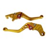 Gold CNC 6 Position Shorty Brake Clutch Lever for Honda