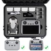 Hard Case for DJI Mini 4 Pro, Waterproof Carrying Case with Strap Fits For All DJI Mini 4 Pro Fly More Combo Drone Accessories (Compatible with RC2/RC/N1/N2 Controller)