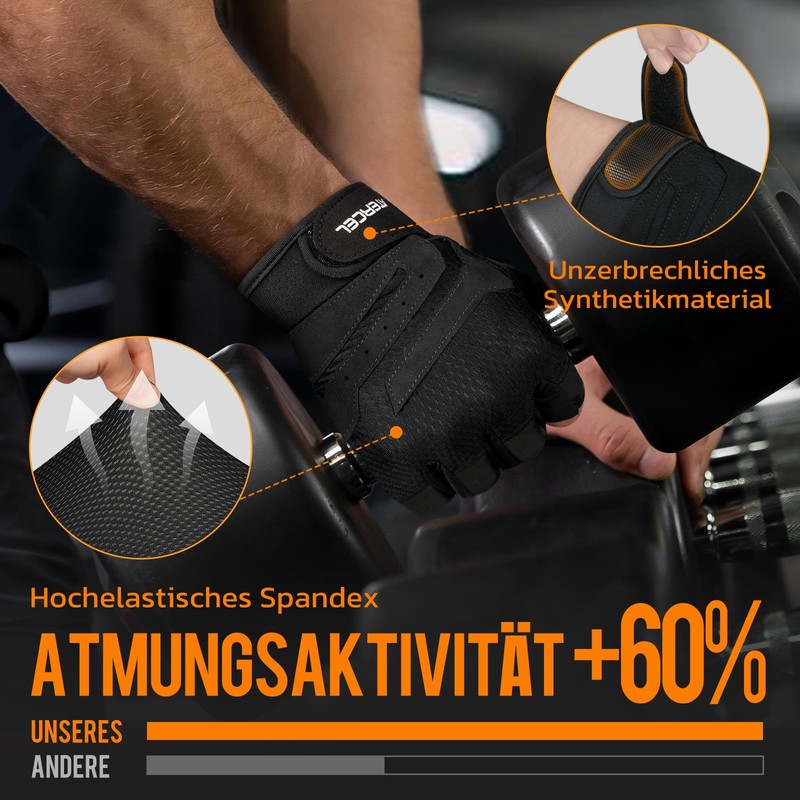 ATERCEL Fitness Gloves for Men and Women, Non-Slip Training Gloves