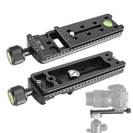 CHENZILIN NNR150/NNR150S Long Camera Clamp Long Board Clip Seat Mounting Quick Release Plate with Self-contained Precise Scale