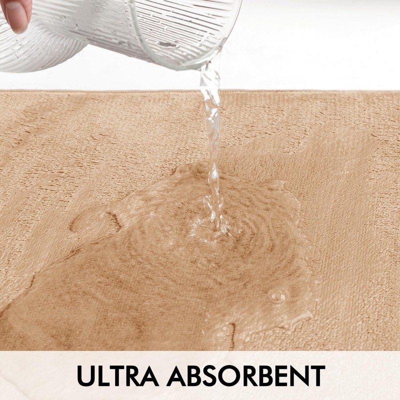 MIULEE 1 P Non-Slip Hydrophilic Memory Foam Bath Mat Superfine