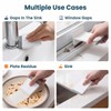 2-in-1 Kitchen Sink Squeegee & Scrub Brush - White