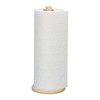 Relaxdays Standing Kitchen Roll Holder Bamboo Roll Holder for Kitchen,