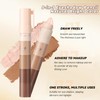 Eyeshadow Stick,5 Colors Soft Creamy Matte Shimmer Eye Shadow Pencil,Powder
