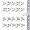 20Pcs Adjustable Cabinet Shelf Bracket Clips, Metal Shelf Bracket Clips,