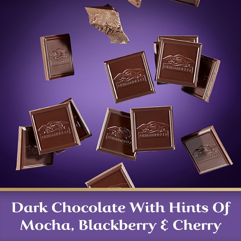 GHIRARDELLI Intense Dark Chocolate Squares, 72% Cacao Chocolate for Holiday