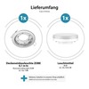 ledscom.de Zobe GX53 LED Recessed Spotlights Round Matt Chrome 6.105