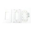 RiteAV - Single Gang Screwless Wall Plate with Brush Bristles
