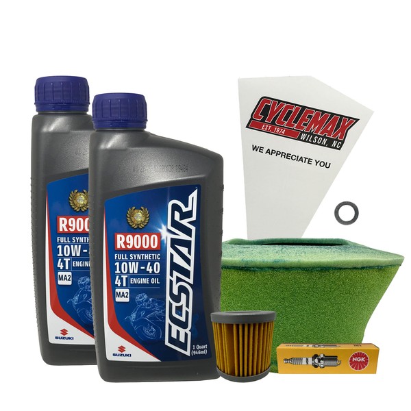 Cyclemax Full Synthetic Tune Up Kit with Spark Plugs compatible