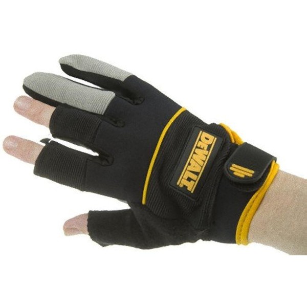 Dewalt DPG24L 3-Finger Framing Work Glove with Soft Neoprene Wrist