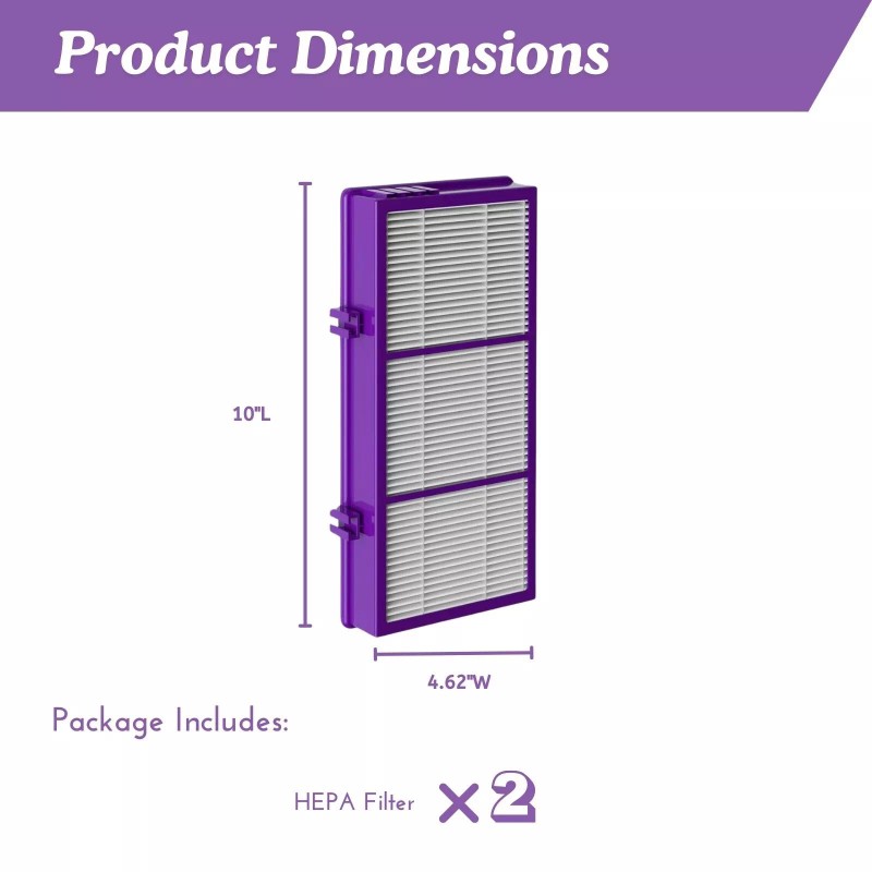 nispira HEPA Filter Performance Plus For Holmes AER1 Air Purifier