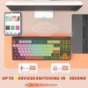ATTACK SHARK M87 80 Teclado Inalámbrico para Juegos,87 Teclas Rainbow