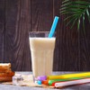 200 PCS Jumbo Smoothie Straws,Colorful Disposable Plastic Large Wide-mouthed Milkshake