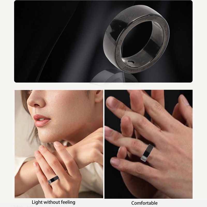 Smart Fitness Tracker Ring IP68 Waterproof Bluetooth Pedometer Smart Ring