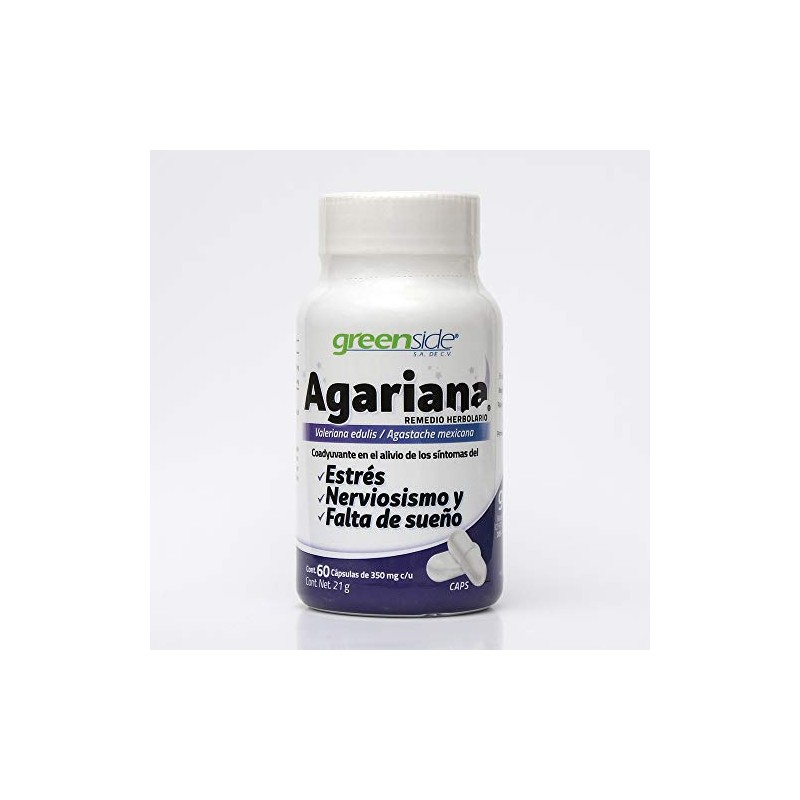 Remedio Herbolario de Valeriana y Toronjil - Agariana 60 Cápsulas