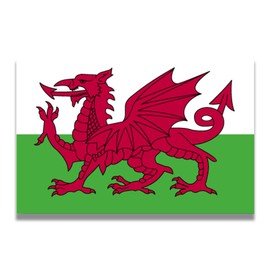 Magnet Me Up Wales Welsh Flag Car Magnet Decal, 4x6 Inches, Heavy Duty Automotive Magnet for Car, Truck SUV
