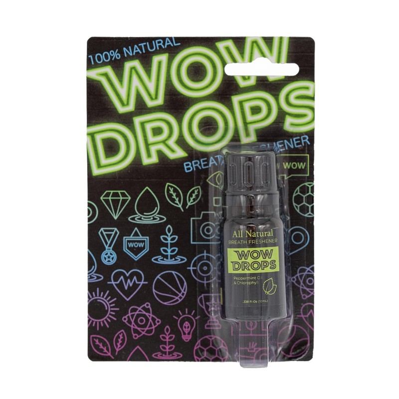 Wow Drops Pure Peppermint Essential Oil- .34 OZ Travel Size,