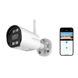 SECUEYE 1080P Security Camera WiFi 10x Digital Zoom Day Night Vision Motion Detection Alarm 2-Way Audio IP66 Waterproof TF Card Recording (2MP)