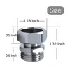 G-Sunny Garden Hose Swivel Adapter, Solid Brass Hose Connectors -