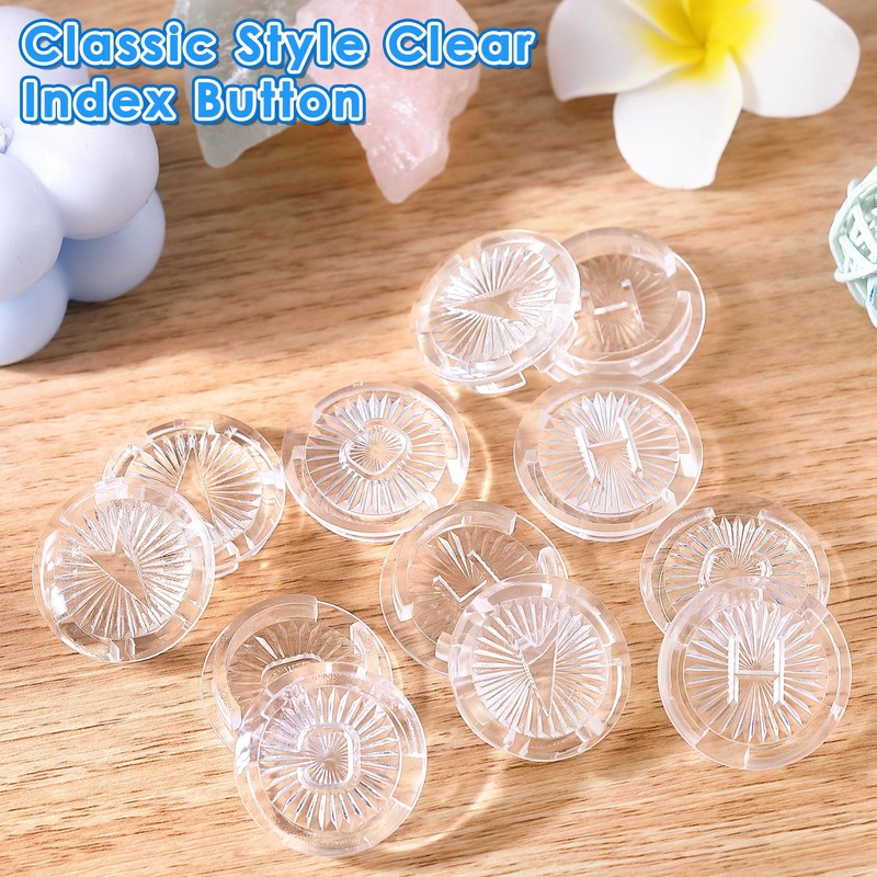 Dreyoo 4 Pack Faucet Index Buttons, Compatible with Gerber 94-445
