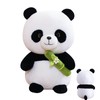 POPOYU Panda Plush Toys,25cm Cute Panda Stuffed Animal Plush Doll with Bamboo,Panda Fluffy Soft Toy,Kawaii Panda Pillow Prensent for Kids Birthday,Panda Gifts for Boys Girls Women