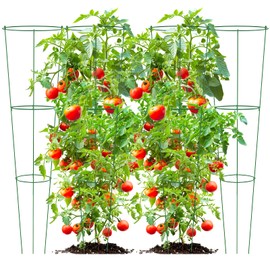 Tomato Cage 4-Pack Heavy Tomato Plant Stakes Support Cages Trellis for Garden and Pots