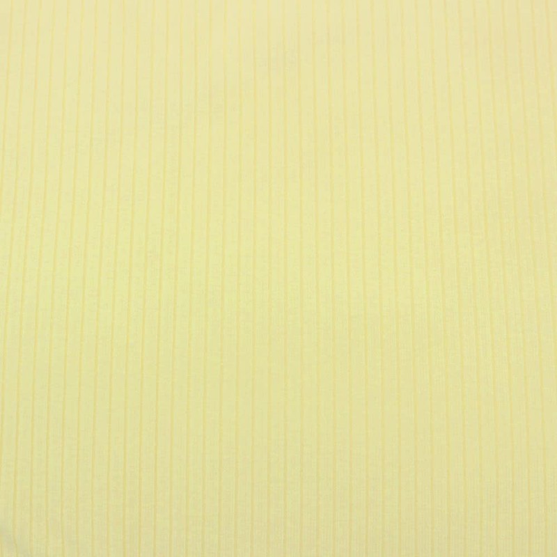 Solid 4x2 Rib Knit Fabric (Banana)
