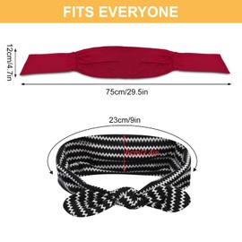 8Pcs Adjustable Headbands, Knotted Headbands,Elastic Non-Slip Fashion Hair Bands, Yoga Hair Bands, Headbands for Women and Girls Workout Sports Running