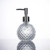 220ml/8oz Empty Clear Glass Soap Dispenser Glass Jar Bathroom Lotion